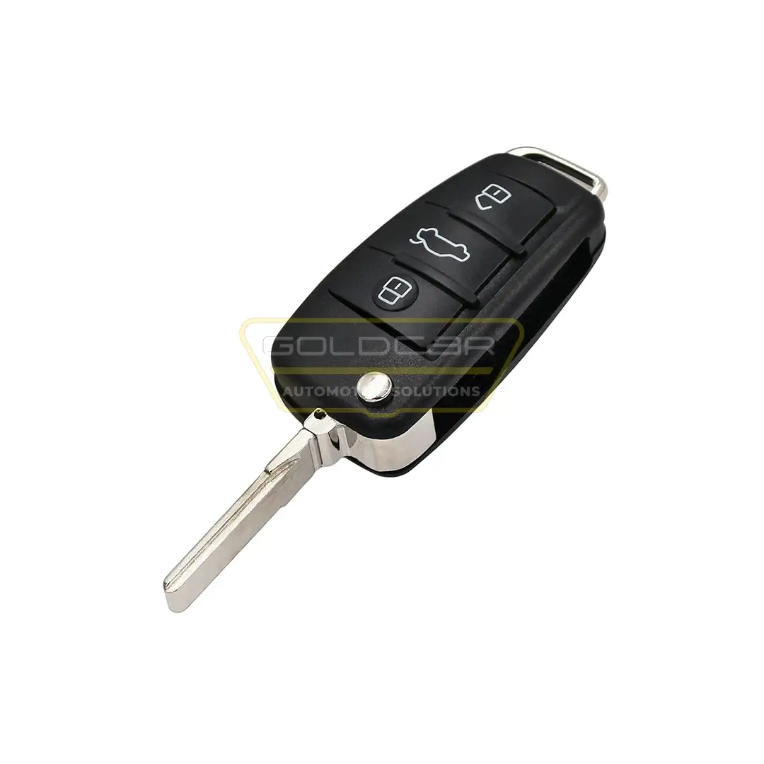 Audi A1 Q3 2012-2016 Flip Remote Key 3 Buttons 433MHz 48 Transponder